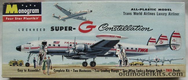 Monogram 1/131 TWA Super G Constellation - Four Star Issue, P19-98 plastic model kit